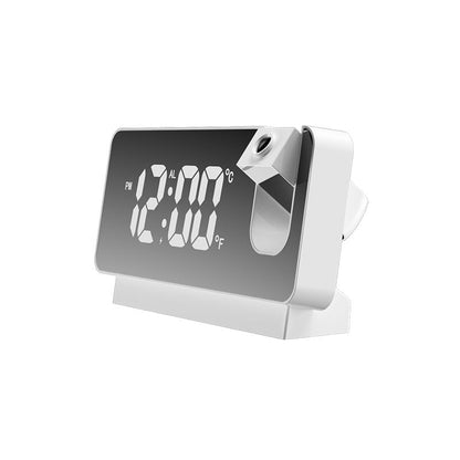 LED Projection Alarm Clock with Mirror Display