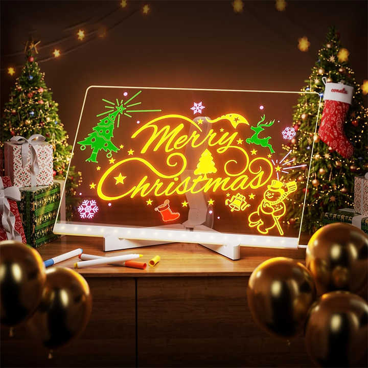 LED Reusable Drawing Board with Light Pen and USB Power