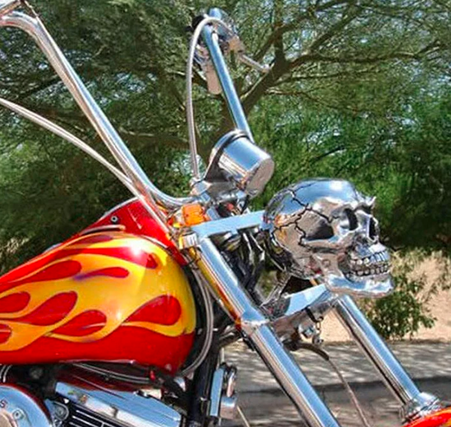 LED Skull Motorcycle Headlight Decorative Light