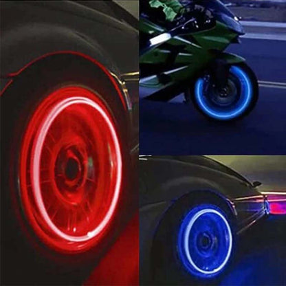 LED Tire Valve Cap Lights for Cars Bikes and Motorcycles