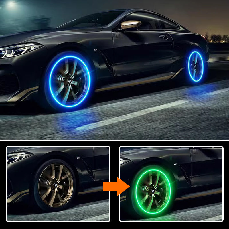 LED Tire Valve Cap Lights for Cars Bikes and Motorcycles