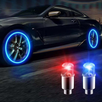 LED Tire Valve Cap Lights for Cars Bikes and Motorcycles