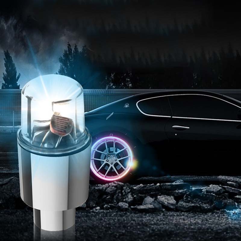 LED Tire Valve Cap Lights for Cars Bikes and Motorcycles