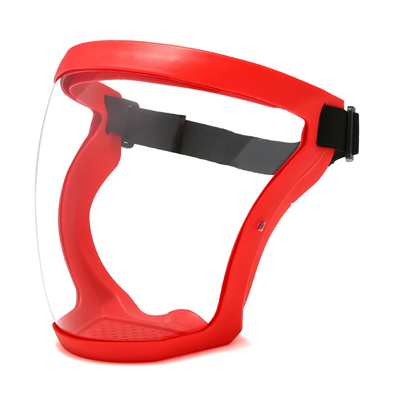 Large Clear Full Face Shield with Adjustable Headband