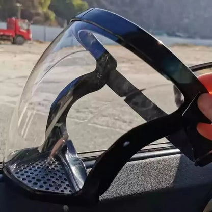 Large Clear Full Face Shield with Adjustable Headband