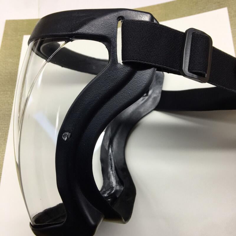 Large Clear Full Face Shield with Adjustable Headband