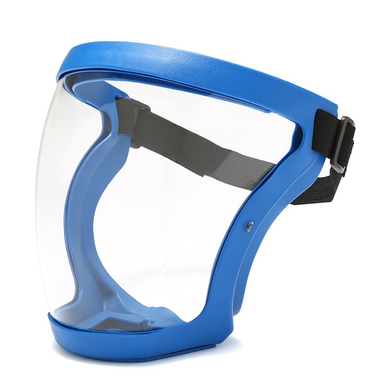 Large Clear Full Face Shield with Adjustable Headband