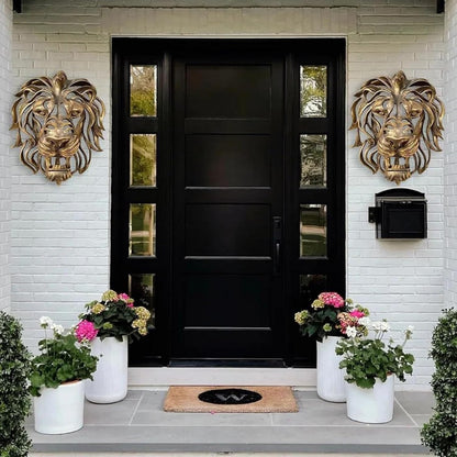 Large Lion Head Wall Mounted Sculpture Decorative Wall Art
