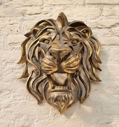 Large Lion Head Wall Mounted Sculpture Decorative Wall Art