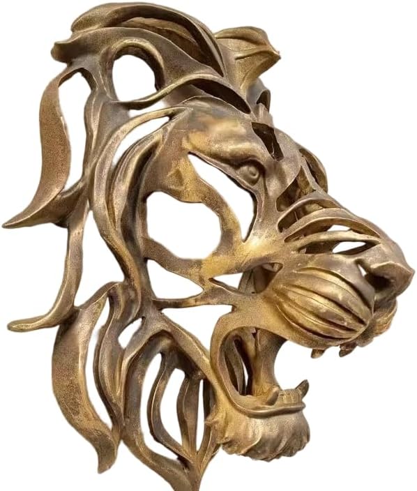 Large Lion Head Wall Mounted Sculpture Decorative Wall Art