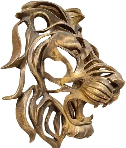 Large Lion Head Wall Mounted Sculpture Decorative Wall Art