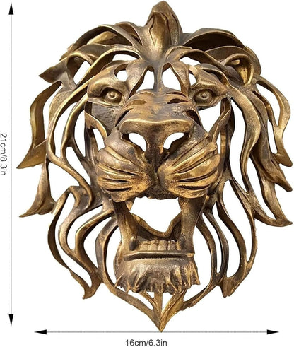 Large Lion Head Wall Mounted Sculpture Decorative Wall Art