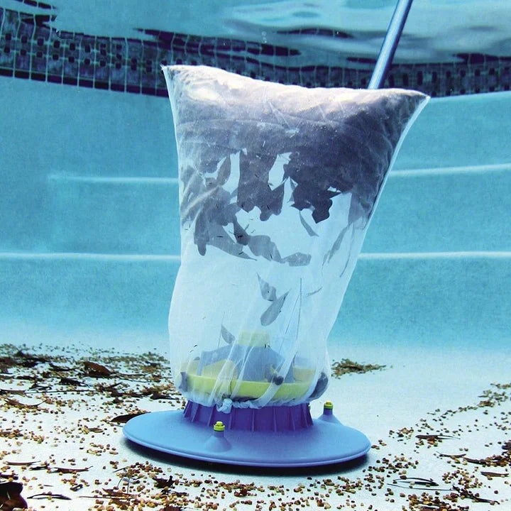 Large Pool Leaf Vacuum with Strong Suction and Easy Rolling Wheels