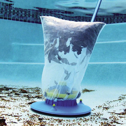 Large Pool Leaf Vacuum with Strong Suction and Easy Rolling Wheels