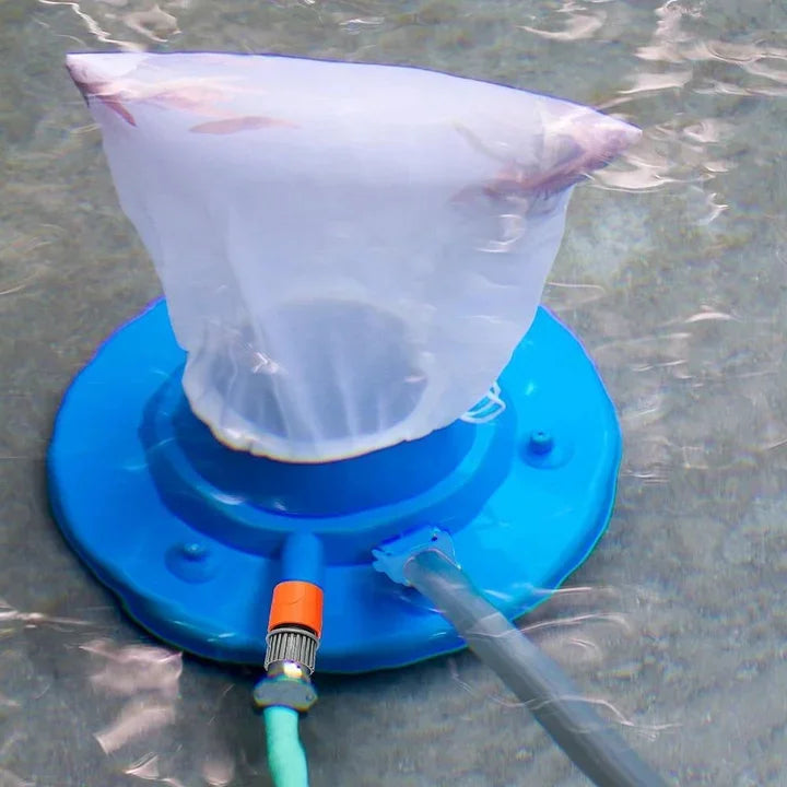 Large Pool Leaf Vacuum with Strong Suction and Easy Rolling Wheels