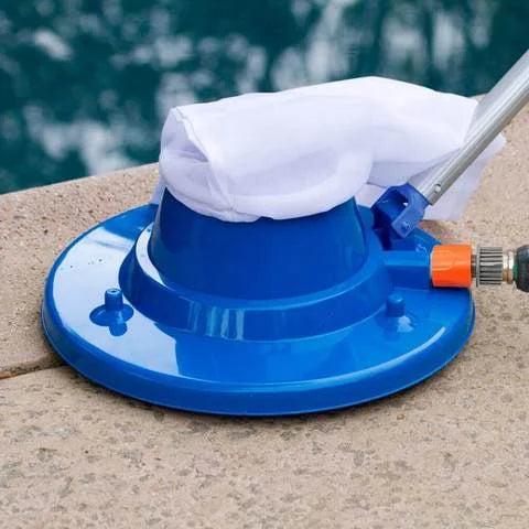 Large Pool Leaf Vacuum with Strong Suction and Easy Rolling Wheels
