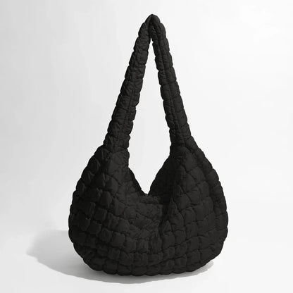 Large Quilted Shoulder Bag Lightweight Travel Tote