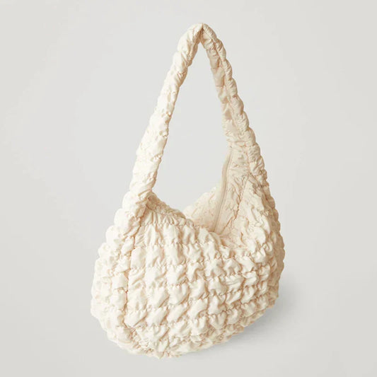 Large Quilted Shoulder Bag Lightweight Travel Tote