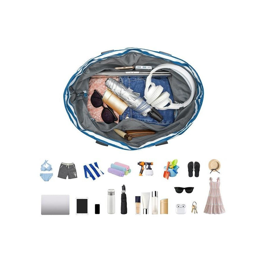 Large Waterproof Foldable Beach Tote Bag
