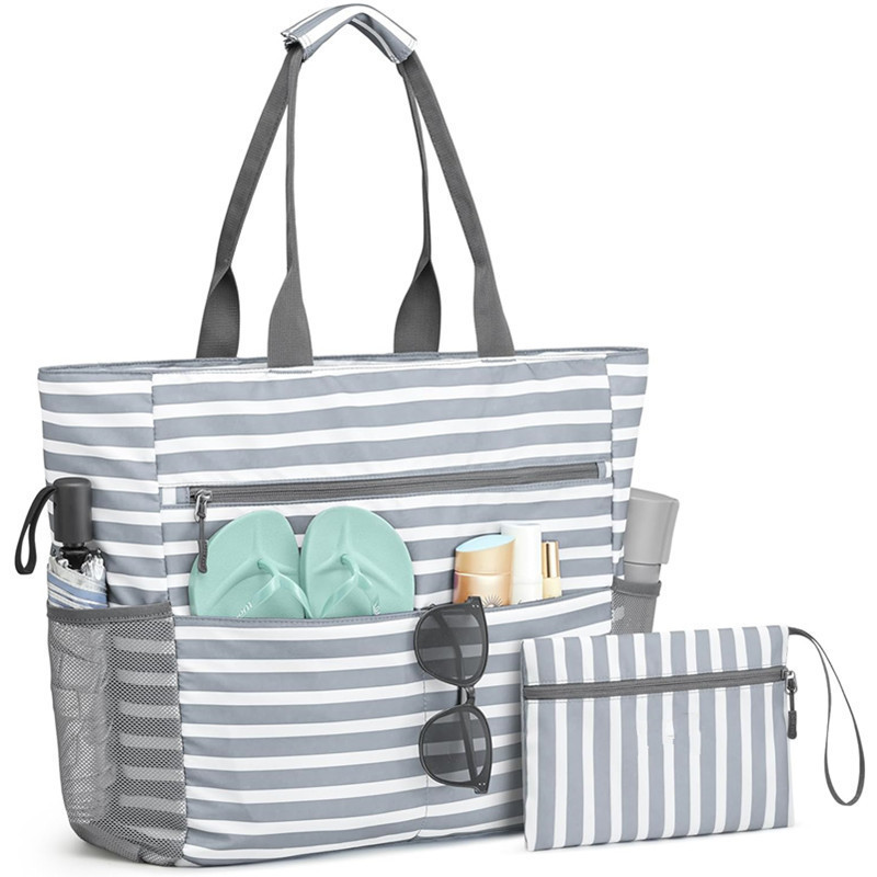 Large Waterproof Foldable Beach Tote Bag