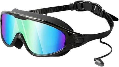 Leak Resistant Swim Goggles with Anti Fog Wide View Lenses