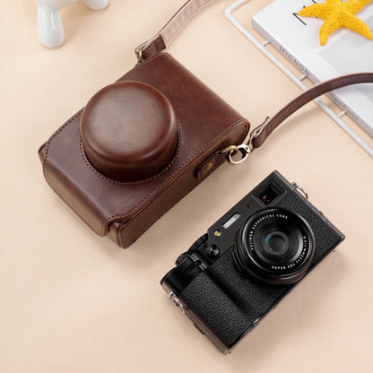 Leather Camera Case with Strap for FUJIFILM X100VI
