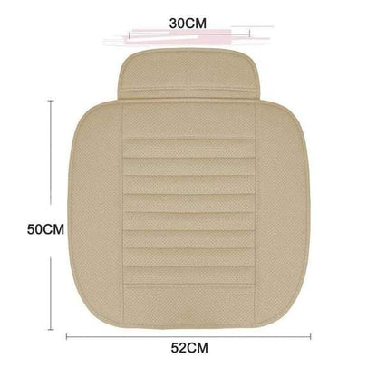 Leather Car Seat Cushion with Bamboo Charcoal Universal All Season Seat Protector