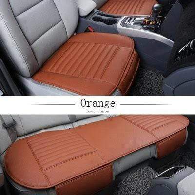 Leather Car Seat Cushion with Bamboo Charcoal Universal All Season Seat Protector