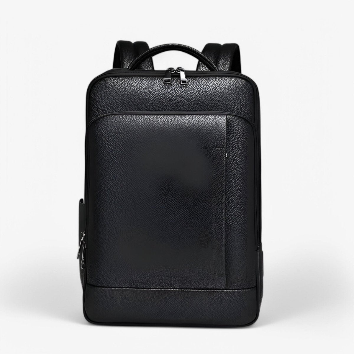 Leather Laptop Backpack with USB Charging Port 15.6 Inch