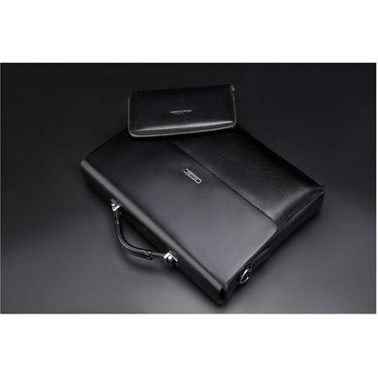 Leather Laptop Briefcase Shoulder Business Bag