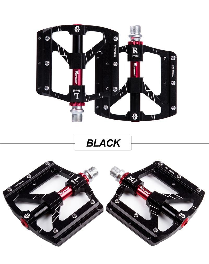 Lightweight Aluminum Bike Pedals with Non Slip Platform Grip