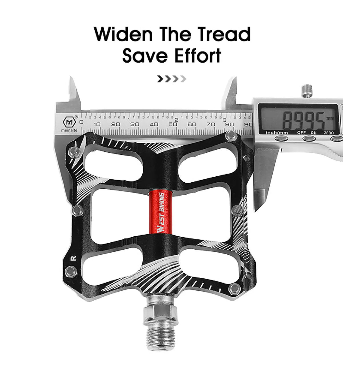 Lightweight Aluminum Bike Pedals with Non Slip Platform Grip