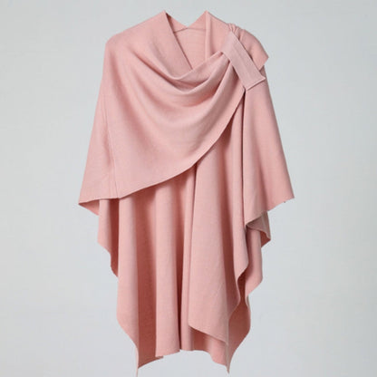 Lightweight Draped Poncho Shawl Wrap for Women