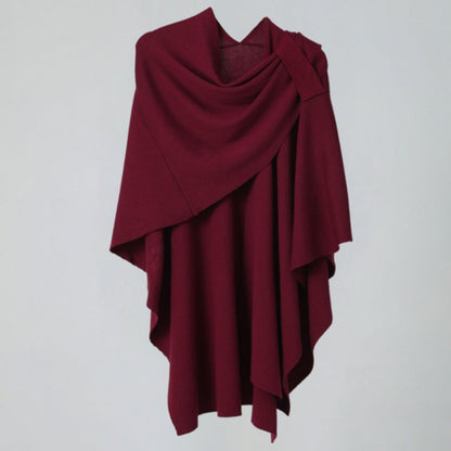 Lightweight Draped Poncho Shawl Wrap for Women