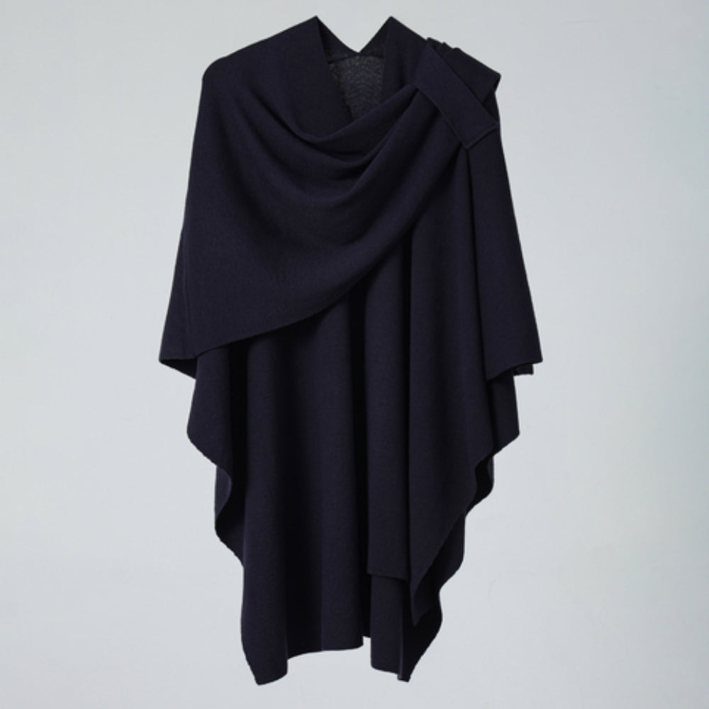 Lightweight Draped Poncho Shawl Wrap for Women