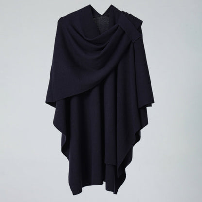 Lightweight Draped Poncho Shawl Wrap for Women