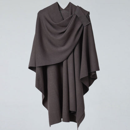 Lightweight Draped Poncho Shawl Wrap for Women