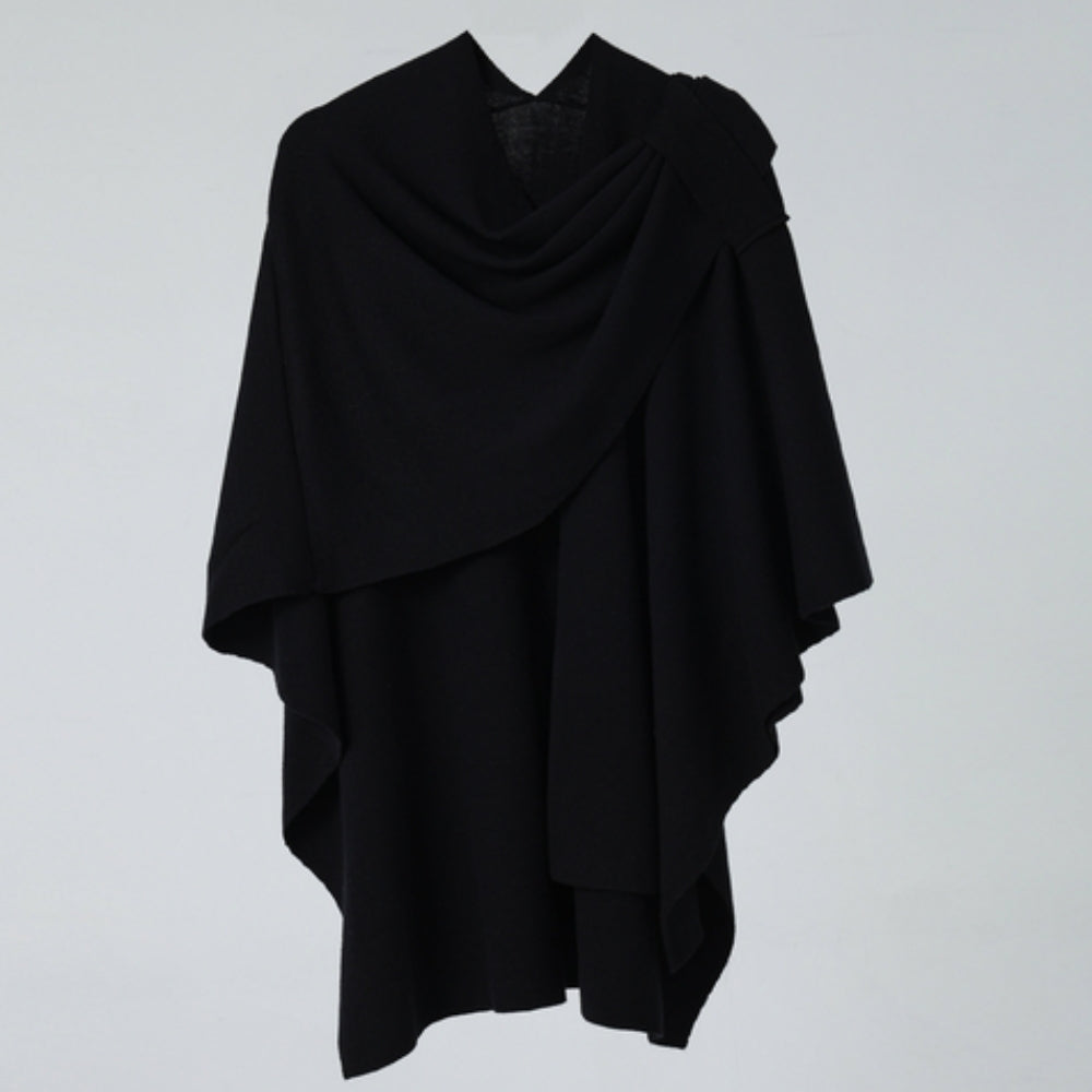 Lightweight Draped Poncho Shawl Wrap for Women