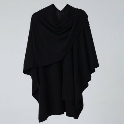 Lightweight Draped Poncho Shawl Wrap for Women