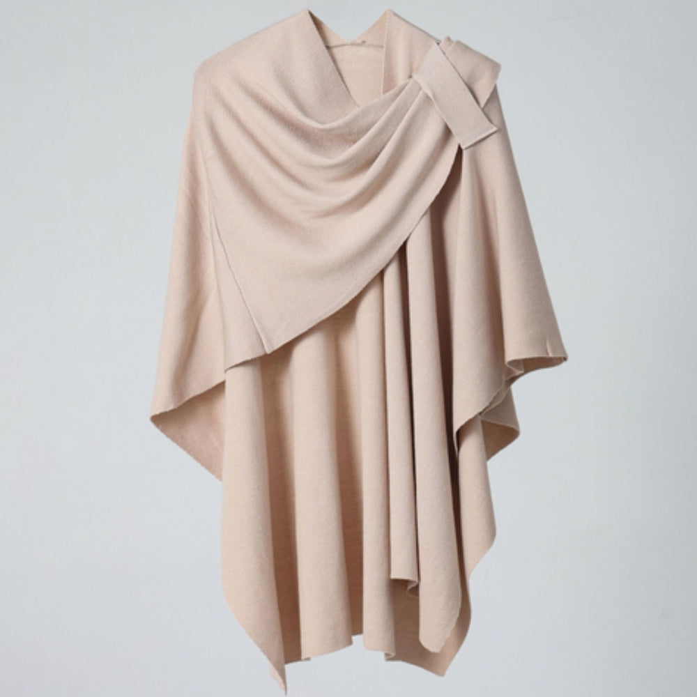 Lightweight Draped Poncho Shawl Wrap for Women