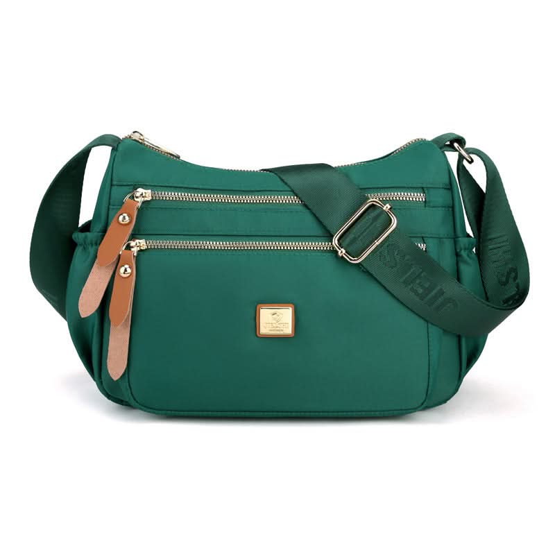Lightweight Nylon Crossbody Shoulder Bag with Multi Pocket Storage