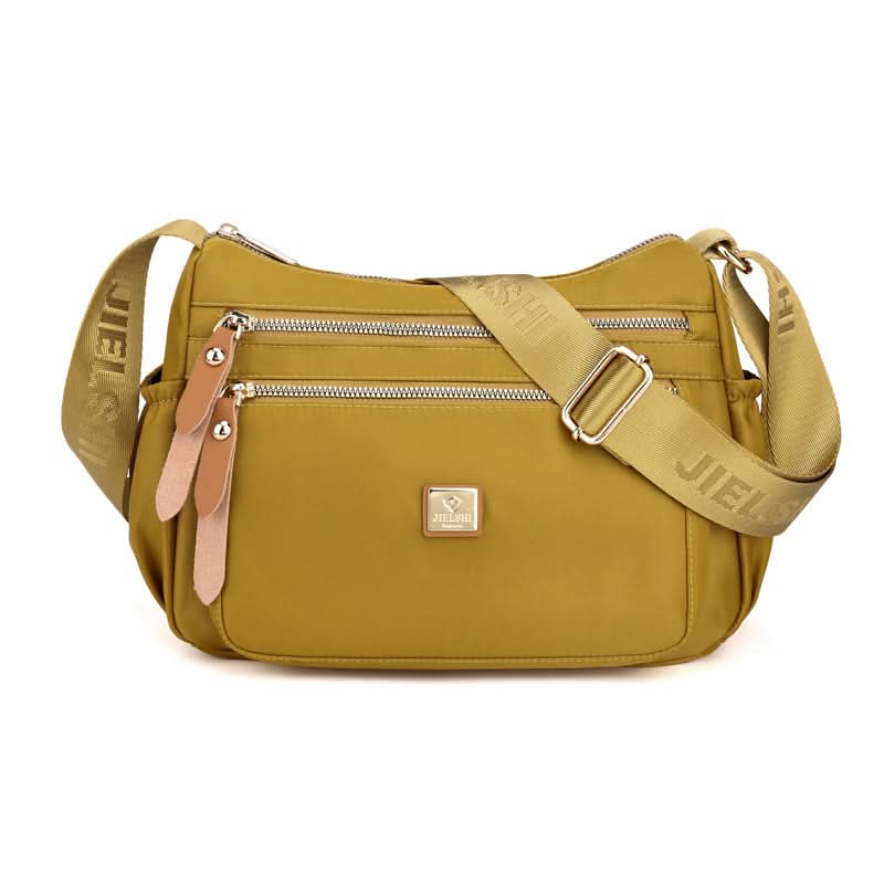 Lightweight Nylon Crossbody Shoulder Bag with Multi Pocket Storage