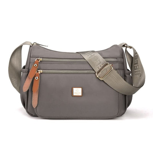 Lightweight Nylon Crossbody Shoulder Bag with Multi Pocket Storage