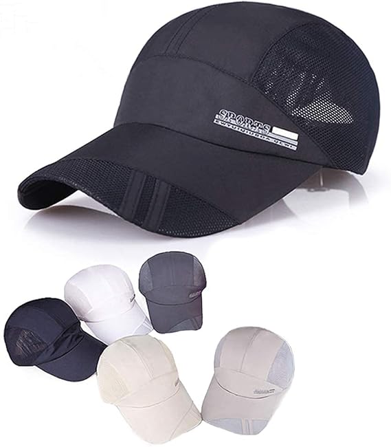 Lightweight Quick Dry Sports Cap with Adjustable Fit