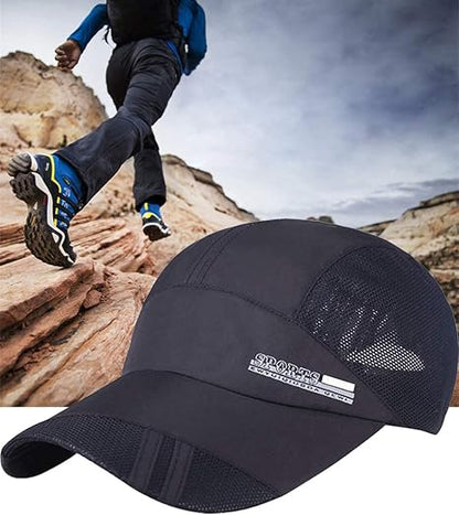 Lightweight Quick Dry Sports Cap with Adjustable Fit
