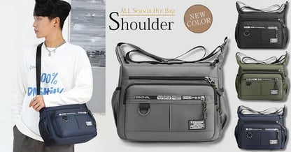 Lightweight Waterproof Nylon Shoulder Crossbody Bag