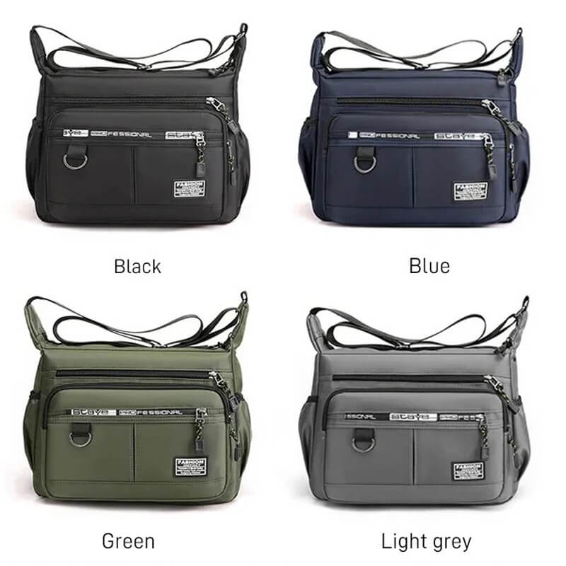 Lightweight Waterproof Nylon Shoulder Crossbody Bag