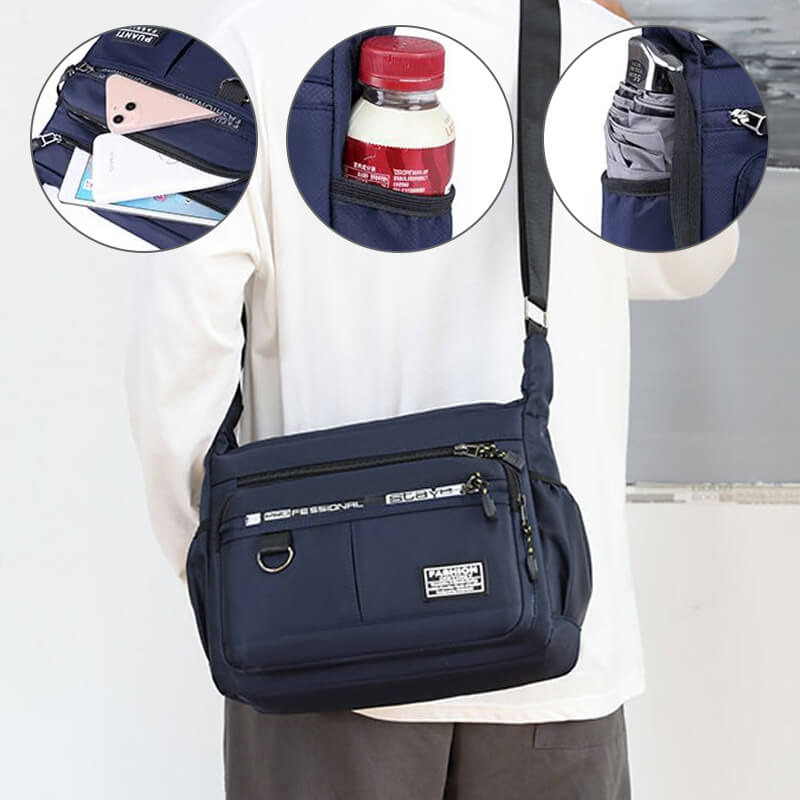 Lightweight Waterproof Nylon Shoulder Crossbody Bag