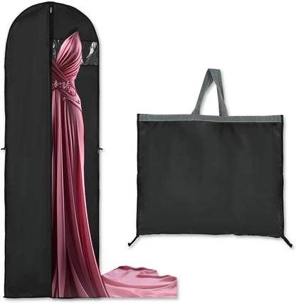 Long Garment Storage Bags with Clear Window and Full Length Zipper 2 Pack