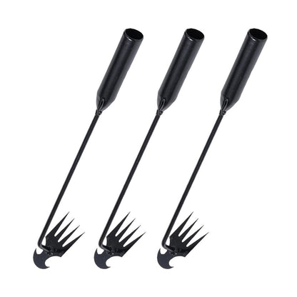 Long Handle 4 Tine Garden Weed Puller Tool